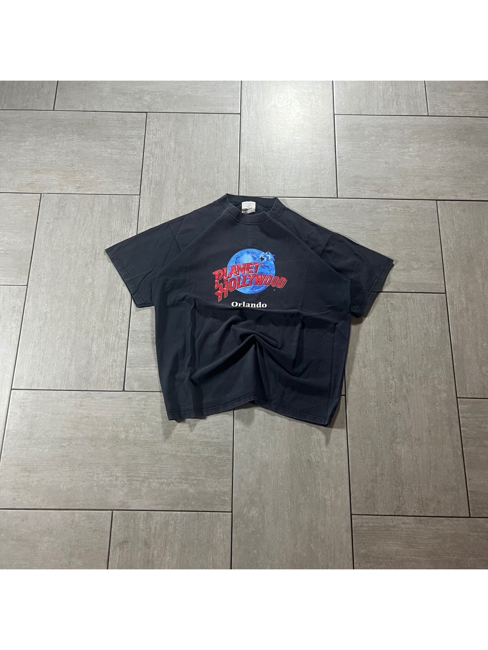 Planet Hollywood Orlando Black Graphic T-Shirt Large Vintage